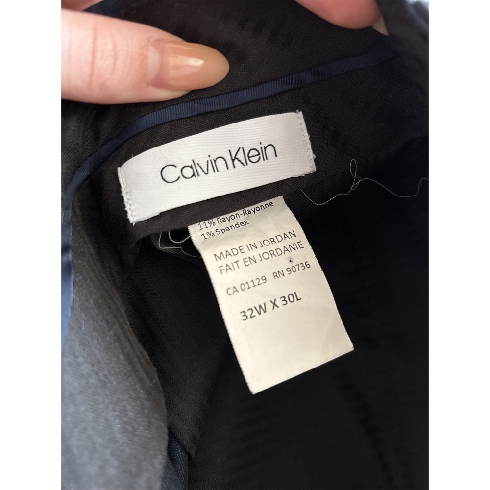 Mens Navy Blue Calvin Klein Dress Pants Size 32X30‎ - Picture 2 of 5
